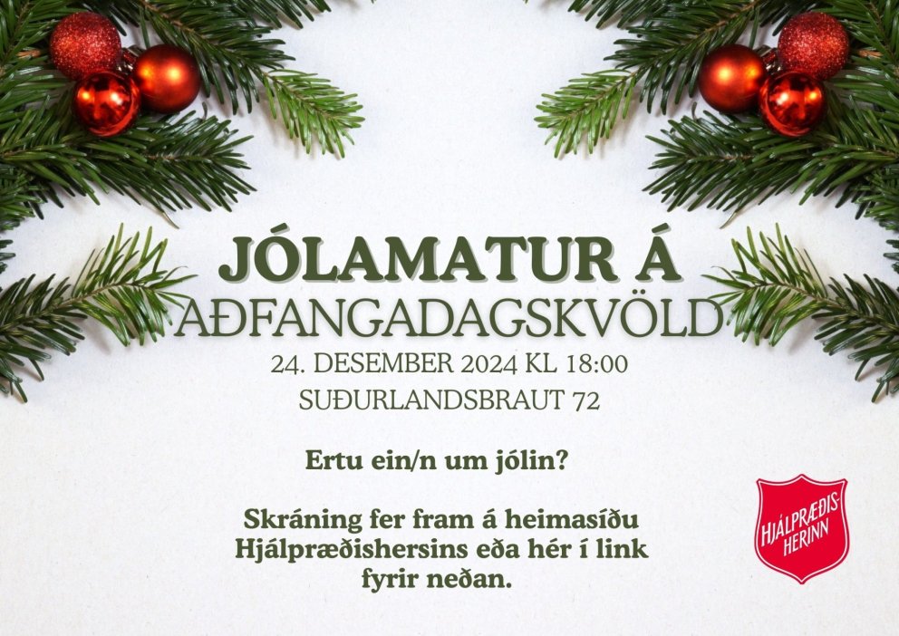 Jólamatur á aðfangadag.