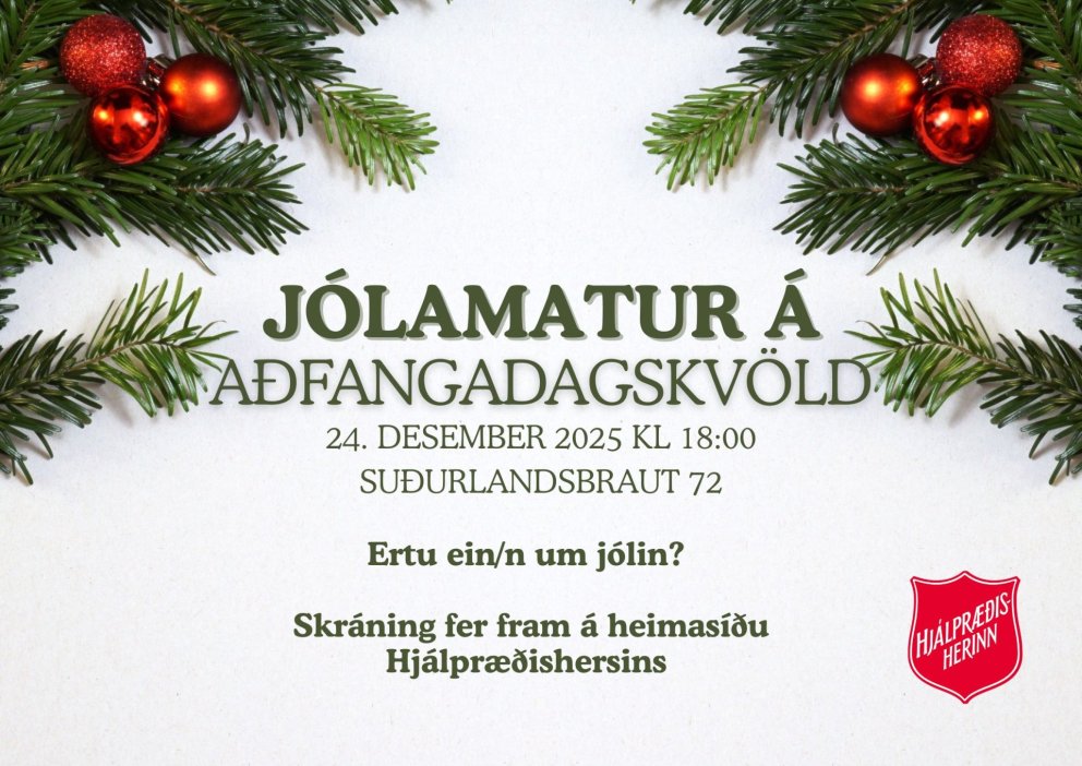 Jólamatur á aðfangadag.