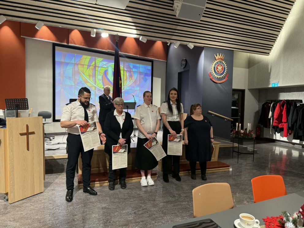 Nýjir hermenn Hjálpræðishersins á Íslandi