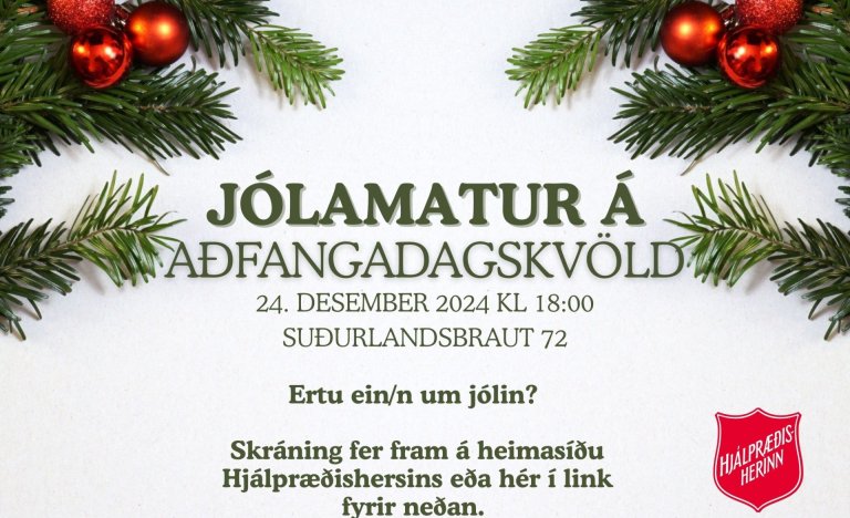 Jólamatur á aðfangadag.
