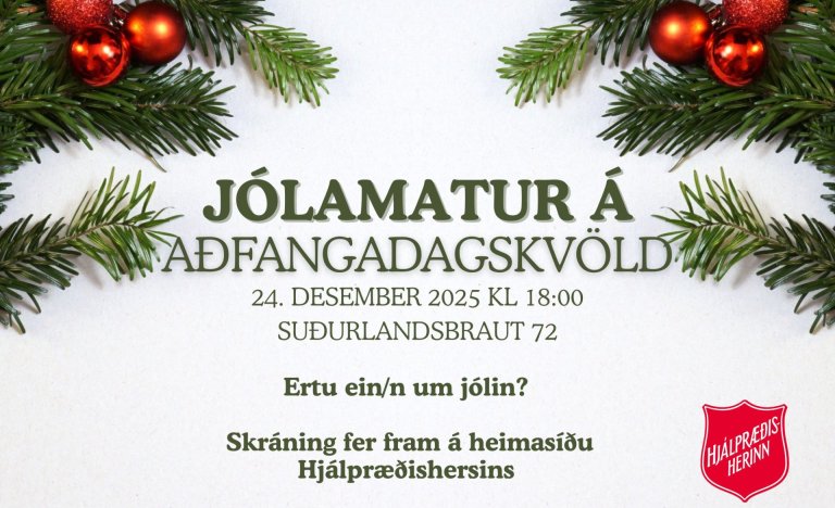 Jólamatur á aðfangadag.