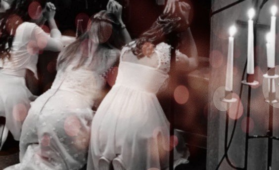 Fermingarstúlkur á Her